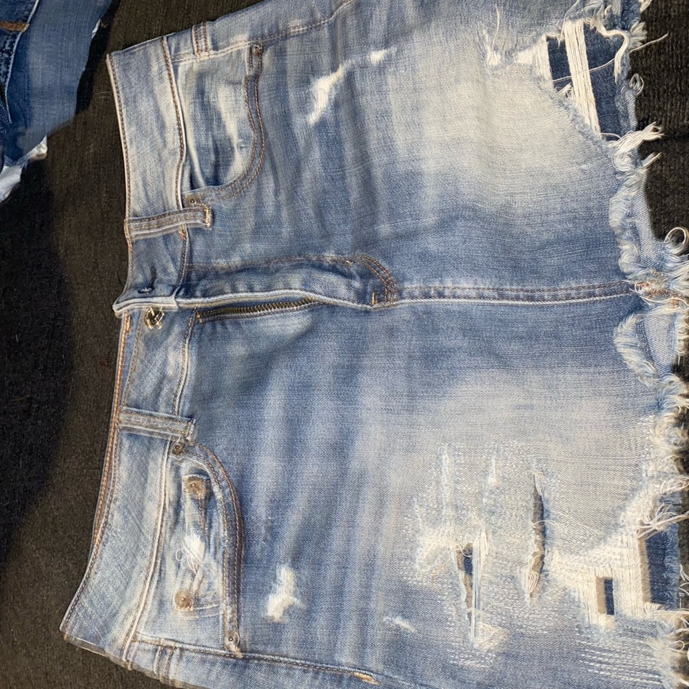 American eagle stretch jean skirt